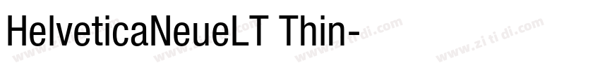 HelveticaNeueLT Thin字体转换